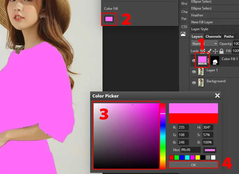 do mau len doi tuong trong photoshop Cách đổi màu trong photoshop online chỉnh sản phẩm bán hàng