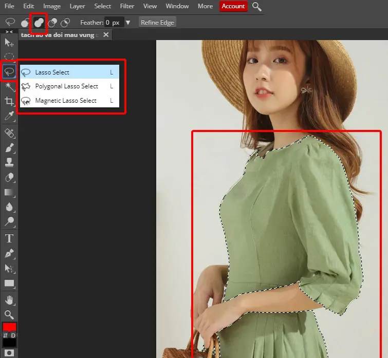 tach nen xong doi tuong pts online Cách đổi màu trong photoshop online chỉnh sản phẩm bán hàng