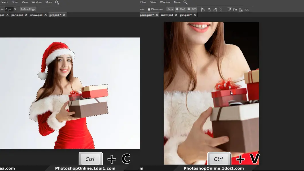 chuyen girl qua paris Hướng dẫn ghép ảnh bằng photoshop vào cảnh #11