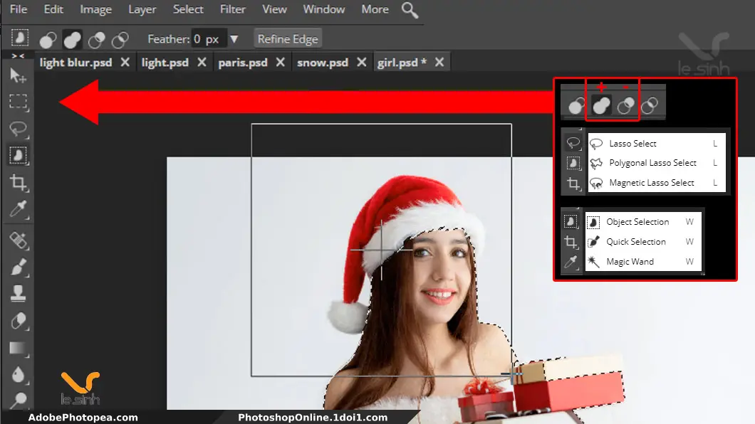 cong cu tach doi tuong trong photoshop Hướng dẫn ghép ảnh bằng photoshop vào cảnh #11