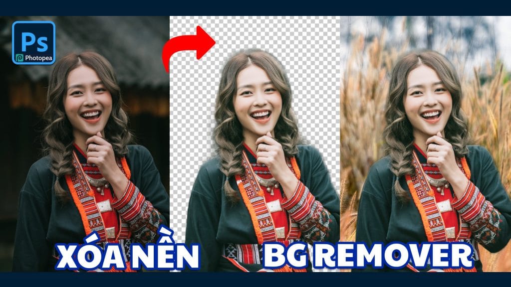 Tách ảnh ra khỏi nền bằng photoshop online